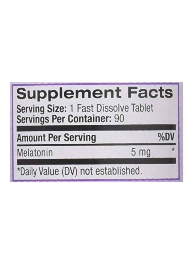 Natrol Melatonin Fast Dissolve 5mg - 90 Tablets - Image 3